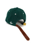 Back view of Wakefield District Jamaica Signature Cord Hat in Jasper green.