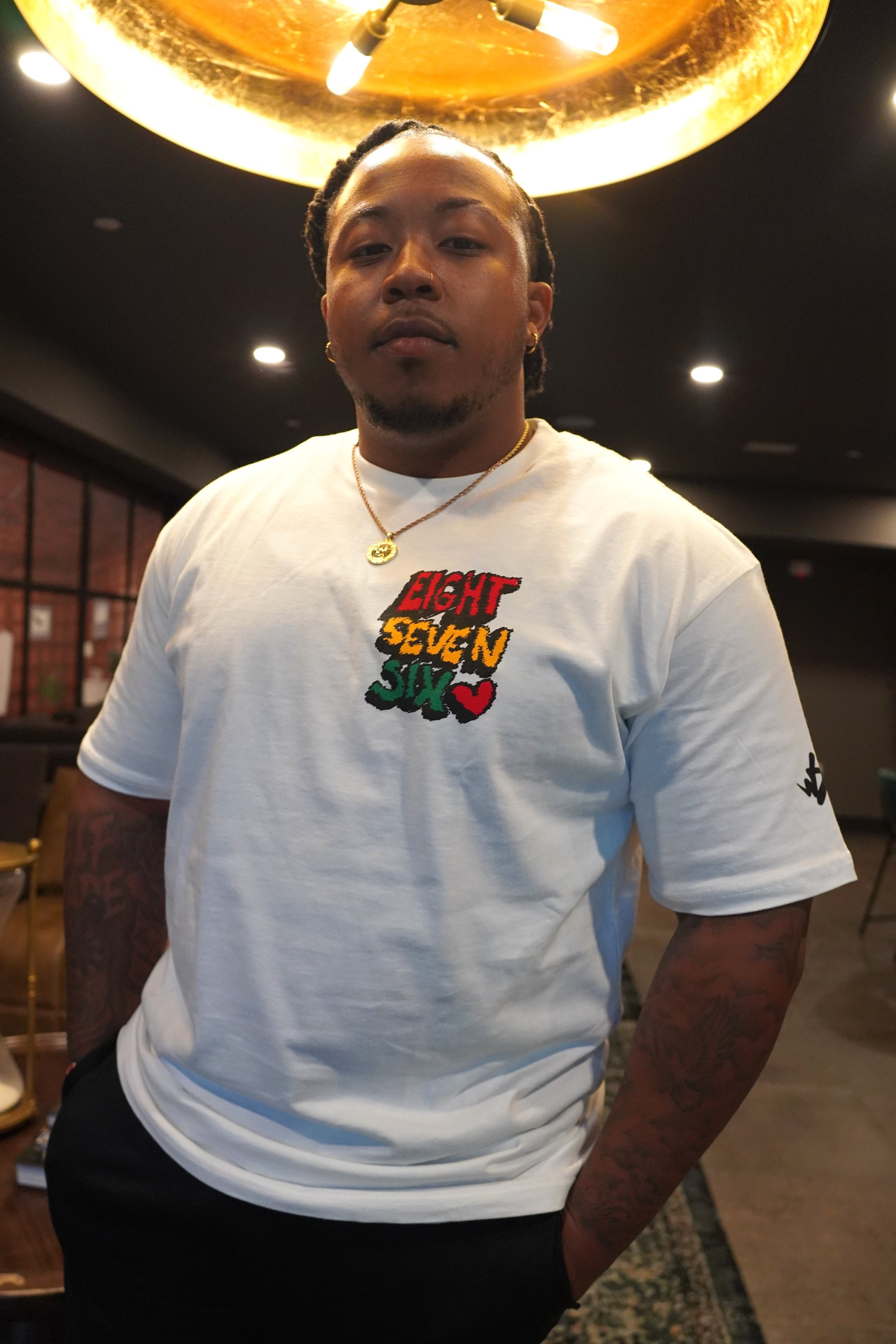 Eight Seven Six Scribble Tee | Bold 876 T-Shirt | Wakefield